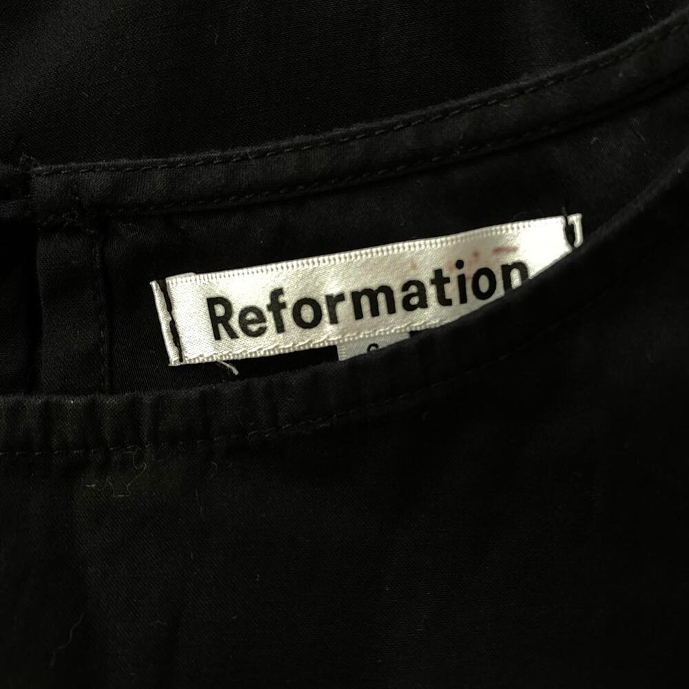 Reformation Black Cropped Tank Top Women's 6 - Picture 6 of 6